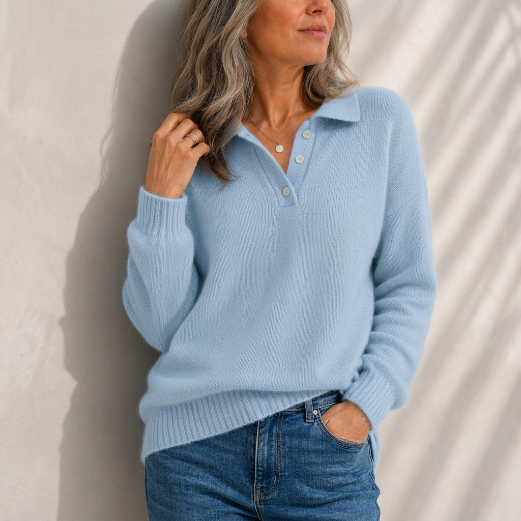 Marloes™ | Pull polo classique boutonné — vue 1