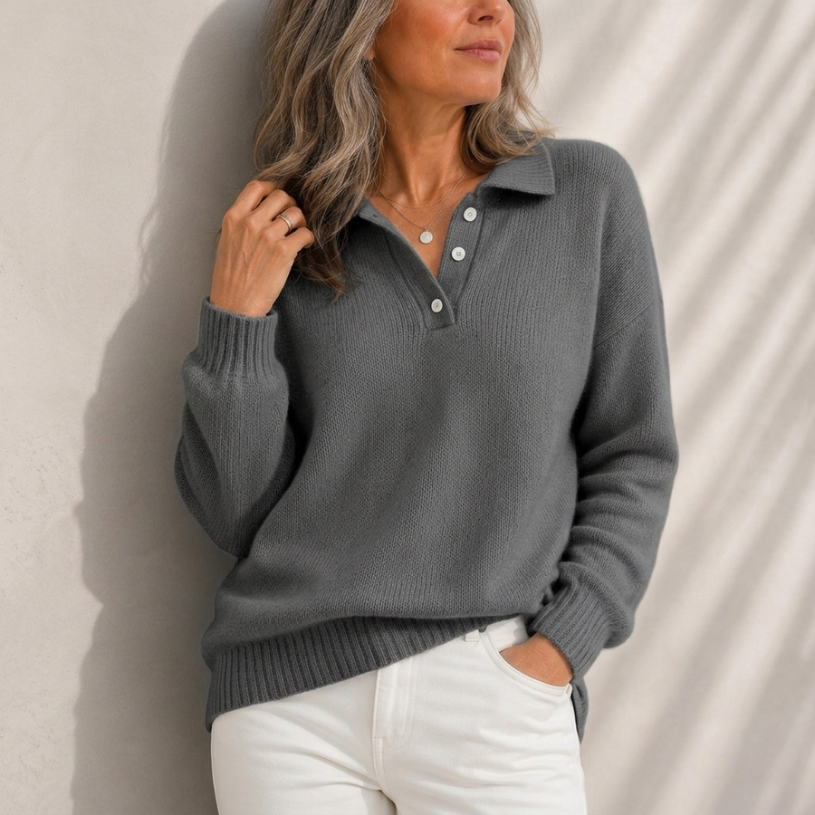 Marloes™ | Pull polo classique boutonné — vue 2