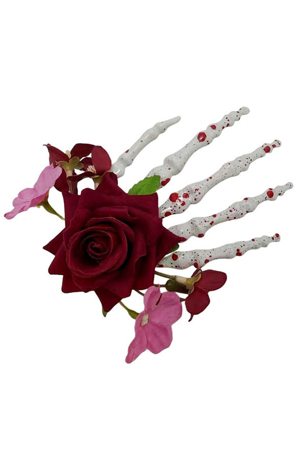 Pince à cheveux tête de mort | Style gothique — vue du produit