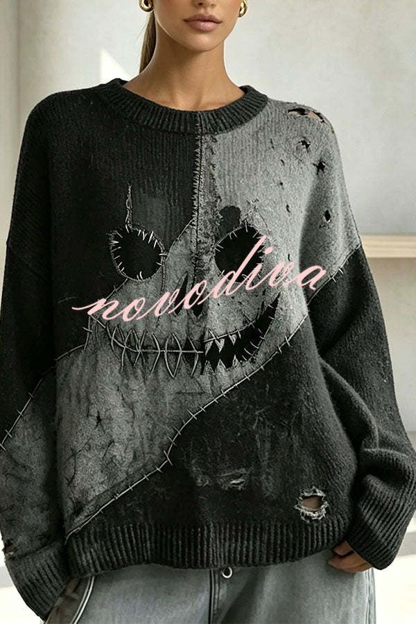 Pull d’Halloween d’inspiration gothique — vue du produit