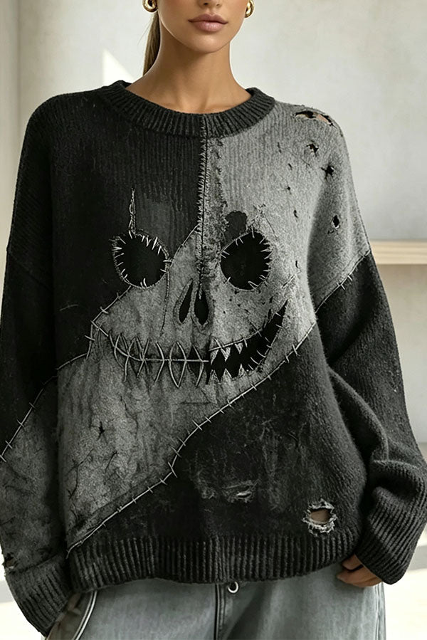 Pull d’Halloween d’inspiration gothique — vue du produit