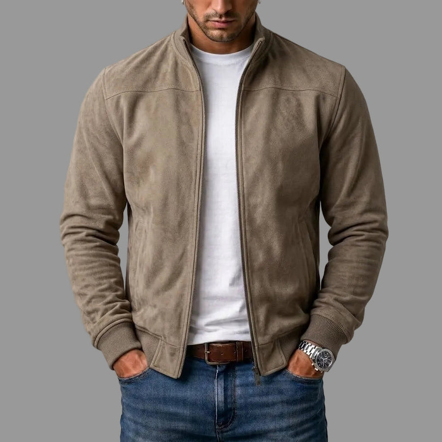 Veste bomber en daim — vue 2