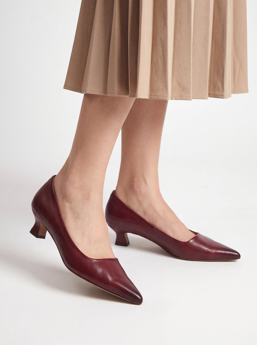 Anok™ | Escarpins en cuir véritable à petit talon — vue 1