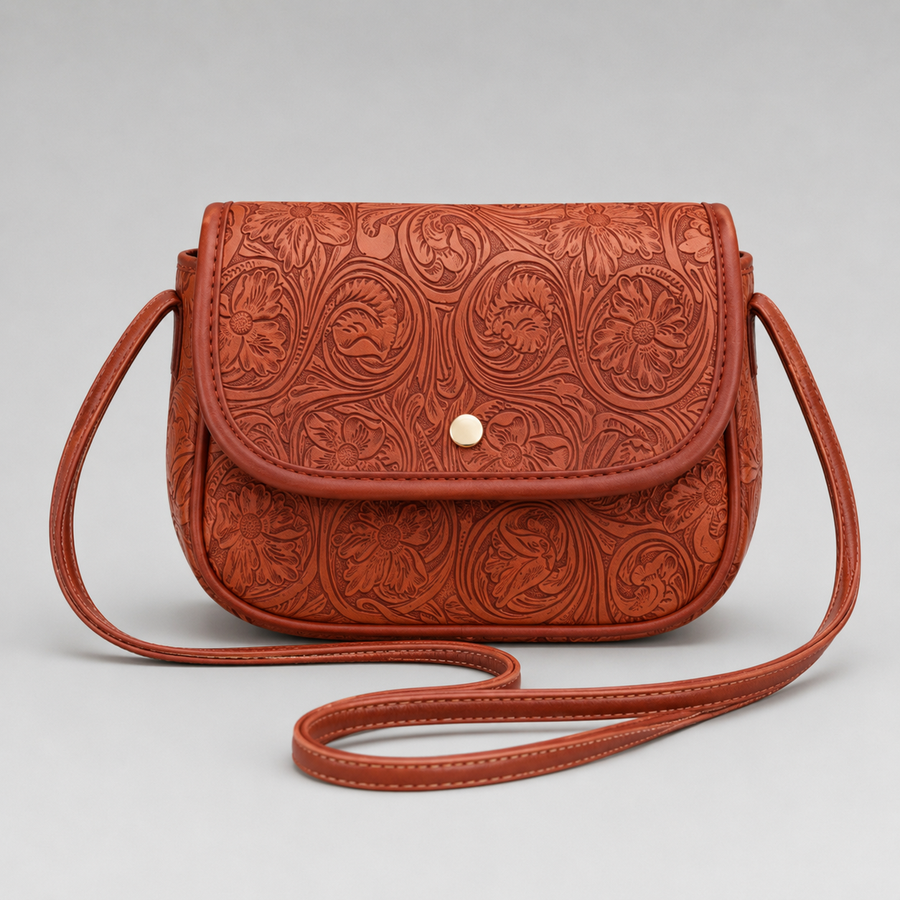 Maribel | Sac à motif floral en relief — vue 1