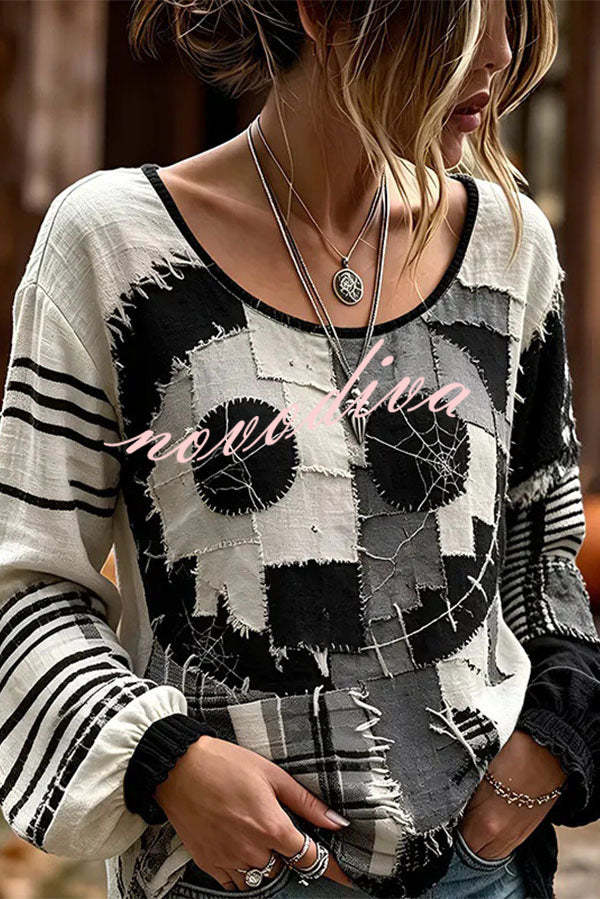 Chemise en velours d’Halloween | Manches longues — vue du produit
