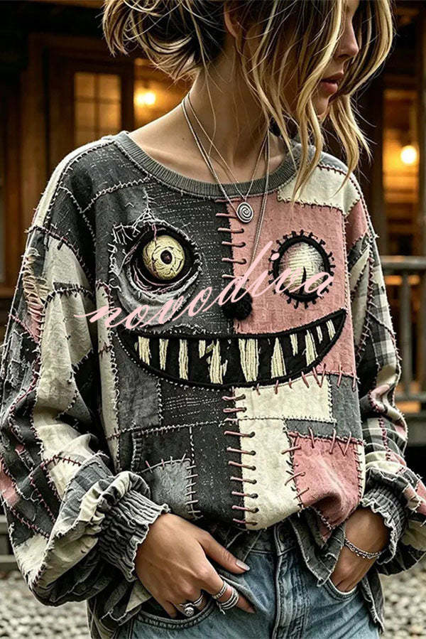 Chemise d’Halloween à l’aspect velours — vue du produit