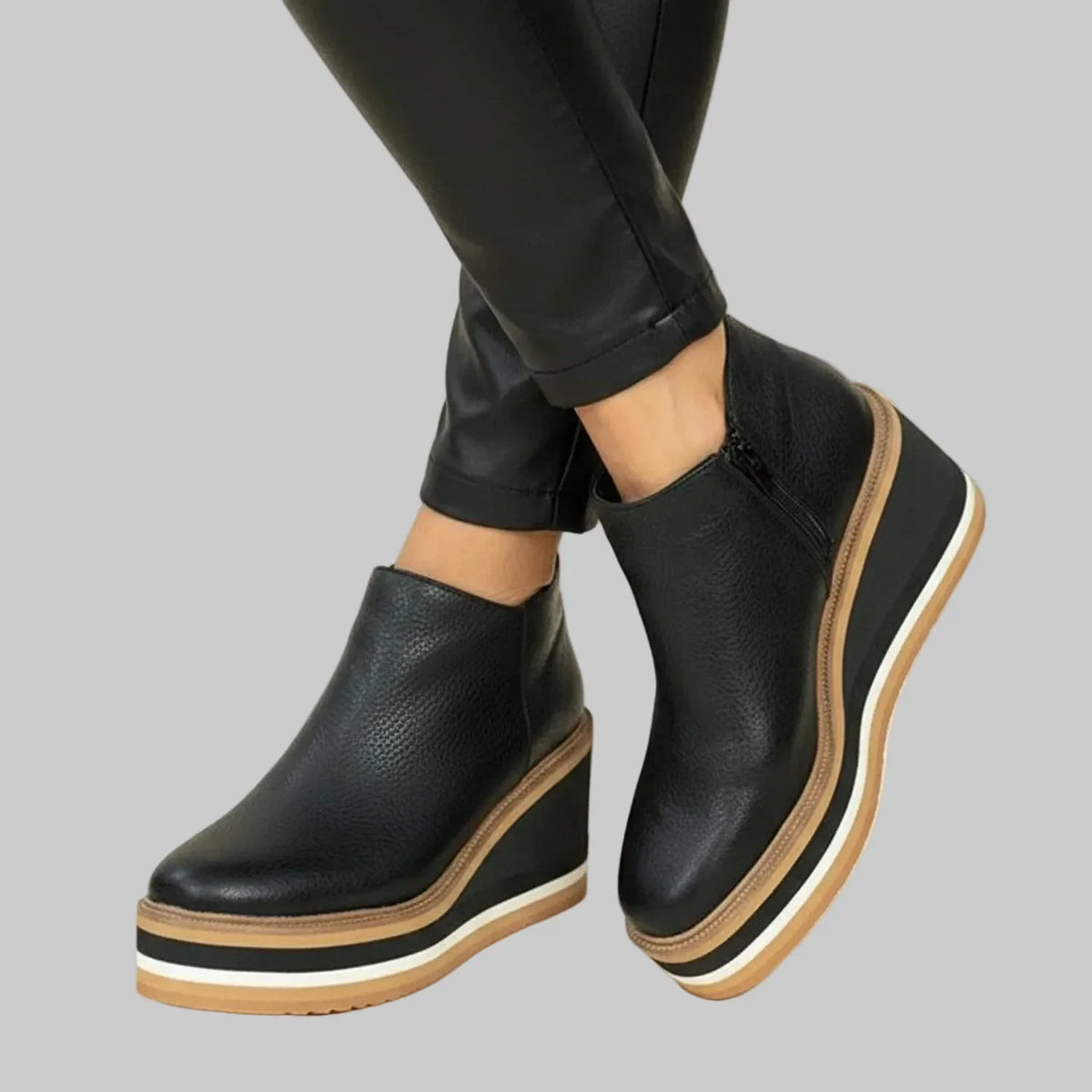 Merle™ | Bottines compensées à fermeture éclair latérale — vue 1