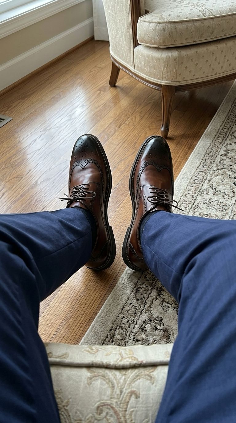 Zapatos marrones de cordones